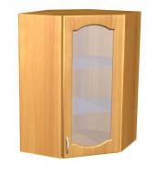 Шкаф навесной угловой со стеклом для кухни П 45