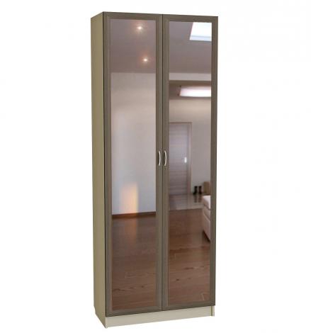 Шкаф для белья 2-х дверный с зеркальными дверями С 205/1 М - фото №4