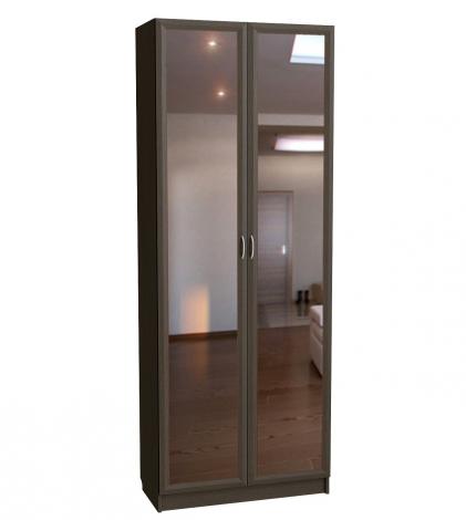 Шкаф для белья 2-х дверный с зеркальными дверями С 205/1 М - фото №2