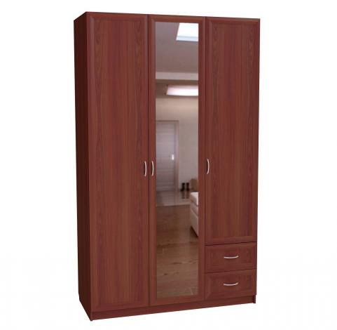 Шкаф 3-х дверный с зеркалом и 2-мя ящиками С 285/1 М - фото №1