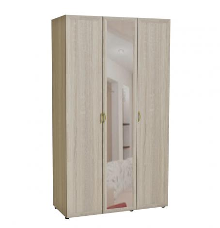 Шкаф 3-х дверный для одежды и белья с зеркалом 6.14 - фото №6