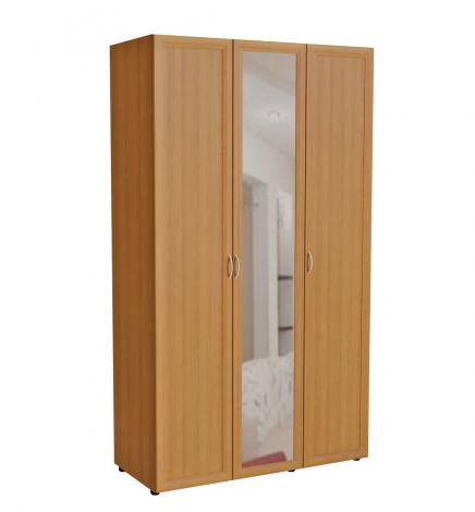 Шкаф 3-х дверный для одежды и белья с зеркалом 6.14 - фото №5