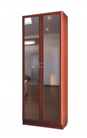 Шкаф 2-х дверный со штангой и зеркалами С 201/1 М - фото №5