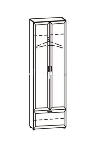 Шкаф 2-х дверный со штангой 12.18.26 - фото №2