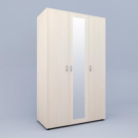 Шкаф 3-х дверный для одежды с зеркалом №205 - фото №2