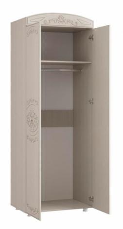 Шкаф 2-х дверный комбинированный Каролина (патина) - фото №2